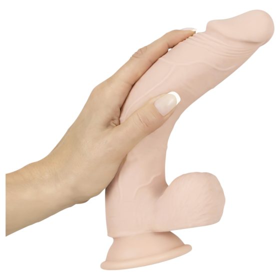 Nature Skin - realistický, přísavkový dildo - přírodní (střední)