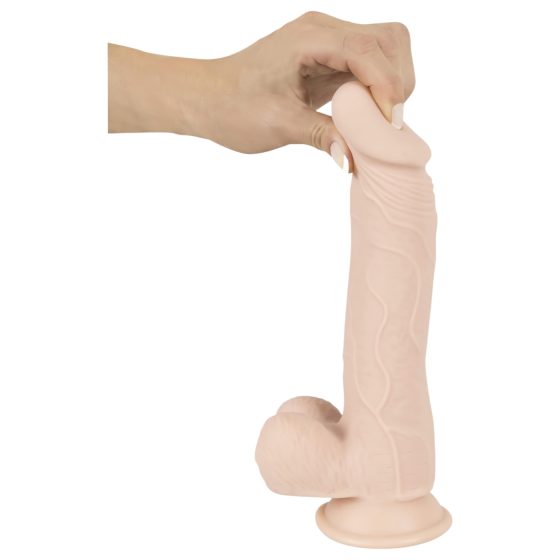 Nature Skin - realistický, přísavkový dildo - přírodní (střední)