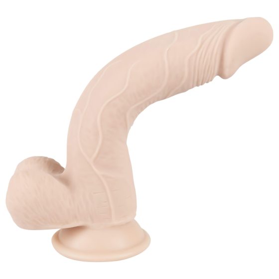 Nature Skin - realistický, přísavkový dildo - přírodní (střední)