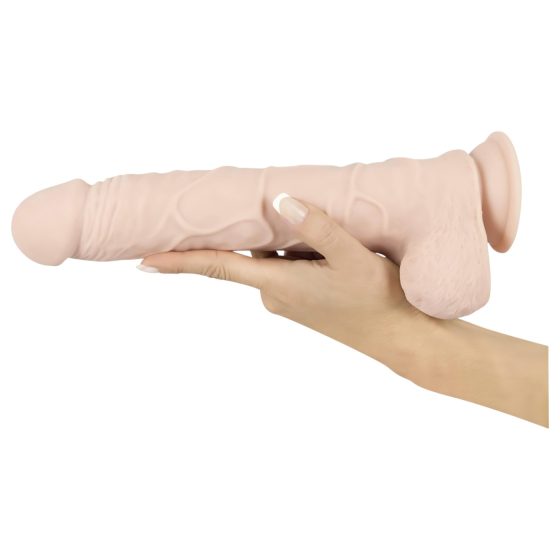 Nature Skin - přísavný, realistický dildo - přírodní (velký)