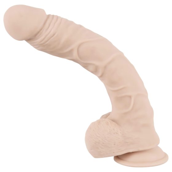Nature Skin - přísavný, realistický dildo - přírodní (velký)