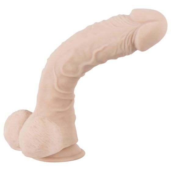 Nature Skin - přísavný, realistický dildo - přírodní (velký)