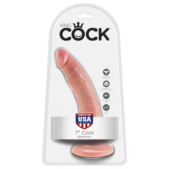 King Cock 7 dildo (18 cm, tělová barva)