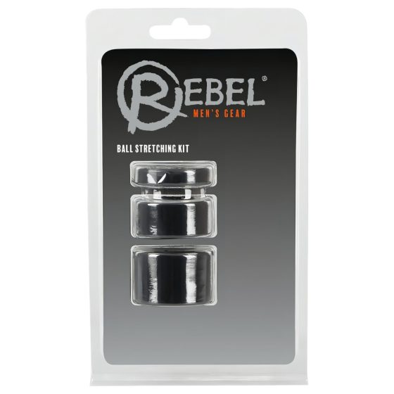Rebel Ball - sada na penis a varlata - (černá)