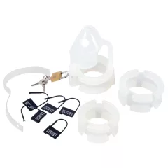 You2Toys - silikonový pás cudnosti na penis - bílý