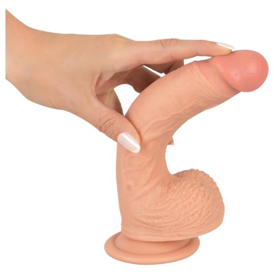 realistixxx - realistický dildo s přísavkou (22 cm) - přírodní