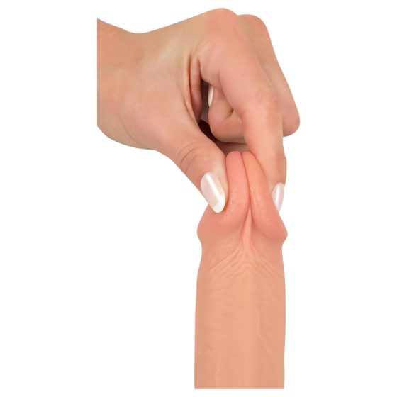 realistixxx - realistický dildo s přísavkou (22 cm) - přírodní
