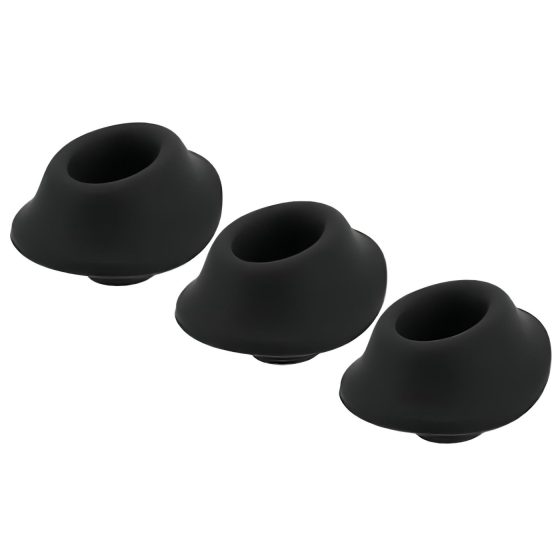 Womanizer Premium S - náhradní sací hlavice - černá (3 ks)