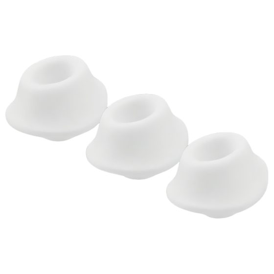 Womanizer Premium M - náhradní sací nástavec sada - bílá (3 ks)