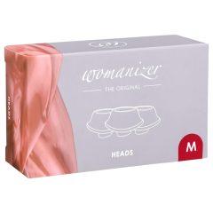   Womanizer Premium M - náhradní sací nástavec sada - červená (3 ks)