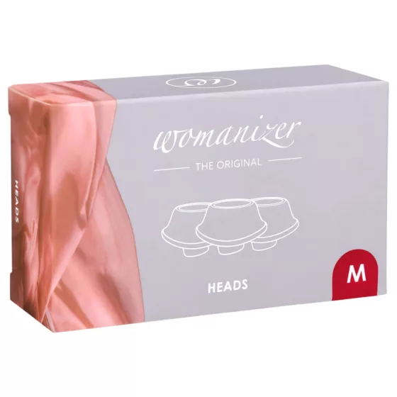 Womanizer - náhradní sací nástavce - sada 3 ks - červené