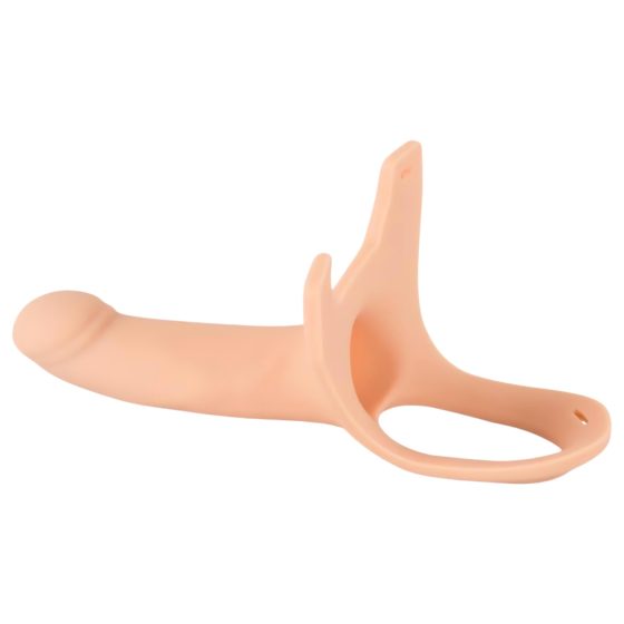 You2Toys - Připínací M - dutý dildo - přírodní