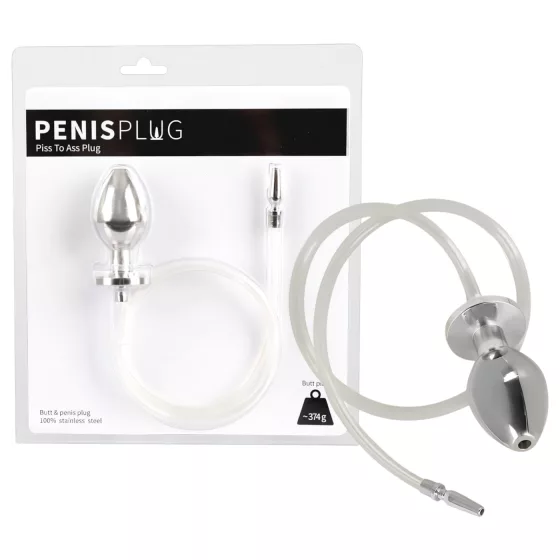 You2Toys - Piss to Ass Plug - dutá anální zátka s dilatátorem močové trubice