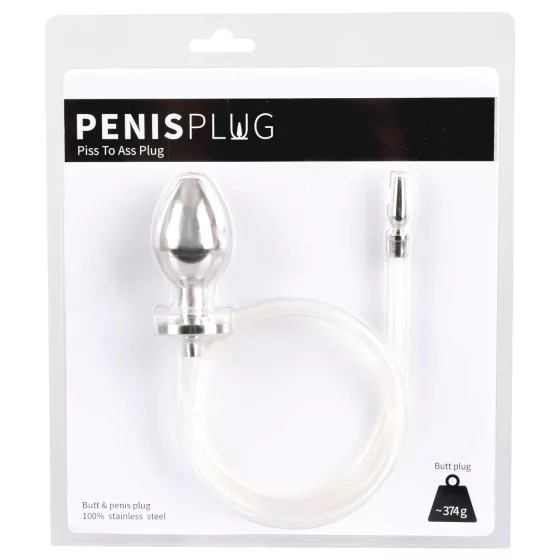 You2Toys - Piss to Ass Plug - dutá anální zátka s dilatátorem močové trubice