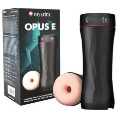   mystim Opus E Donut - elektro masturbátor (přírodní-černý)