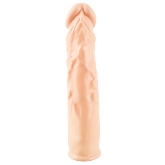 You2Toys - Silikonový prodlužující návlek na penis (přírodní) - 19 cm