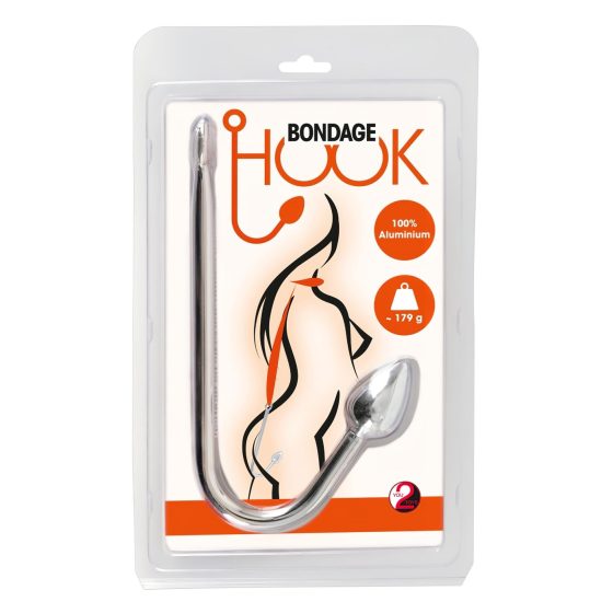 You2Toys - hliníkový anální hák (179g) - stříbrný