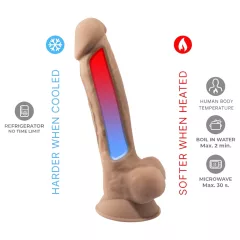   Silexd 7 - dildo s přísavkou - 17,5 cm - realistický vzhled