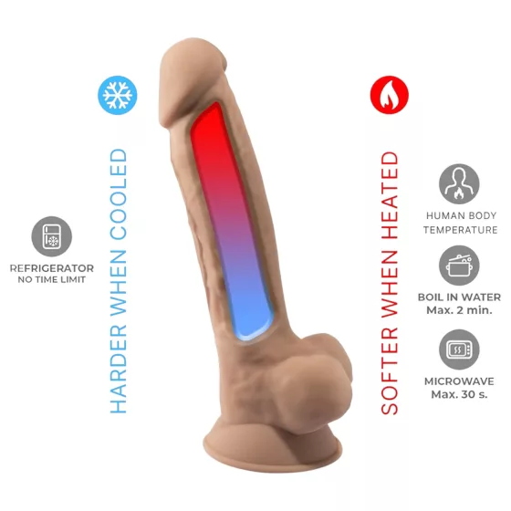 Silexd 7 - dildo s přísavkou - 17,5 cm - realistický vzhled