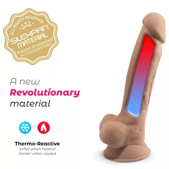 Silexd 7 - dildo s přísavkou - 17,5 cm - realistický vzhled