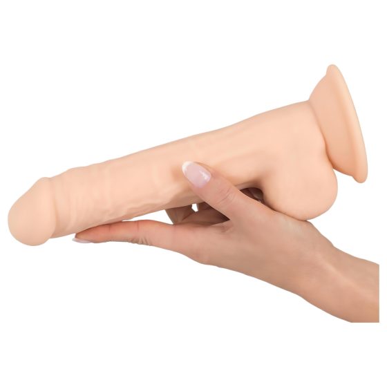 Silexd 9,5 - přísavný dildo - 24 cm (přírodní)