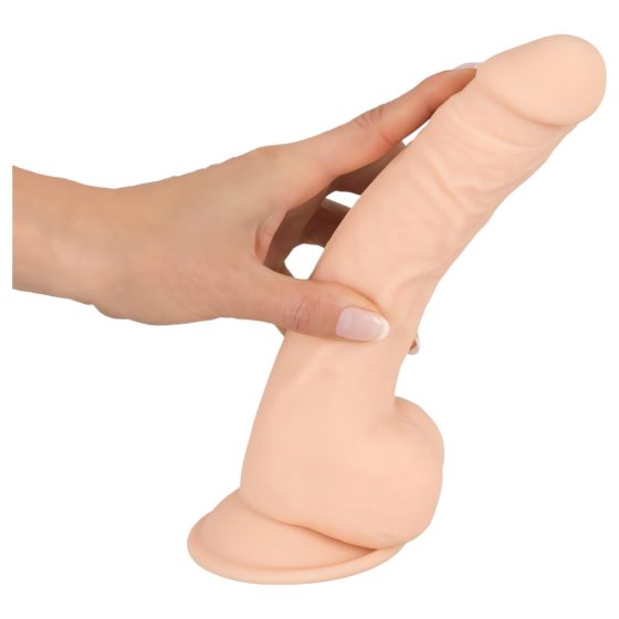Silexd 9,5 - přísavný dildo - 24 cm (přírodní)
