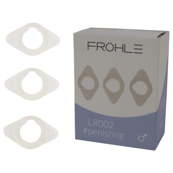 Fröhle LR002 (2,1cm) - lékařská sada erekčních kroužků (3ks)