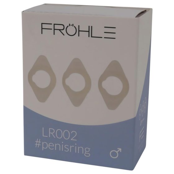 Fröhle LR002 (2,1cm) - lékařská sada erekčních kroužků (3ks)