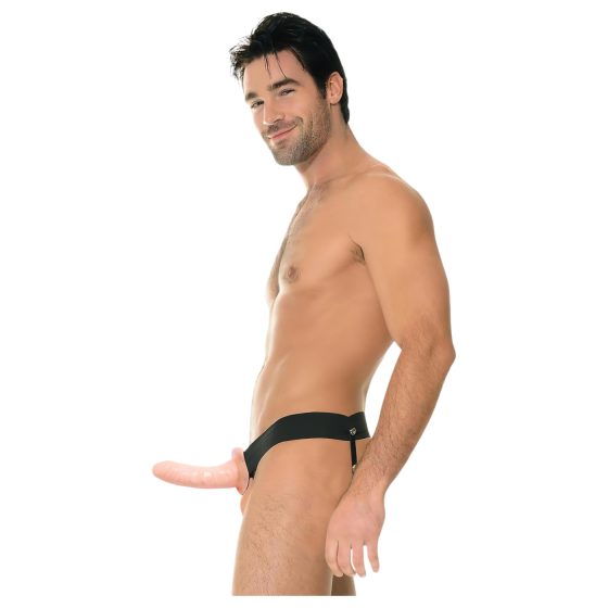 Fetish Strap-On 6 - připínací duté dildo (přírodní)