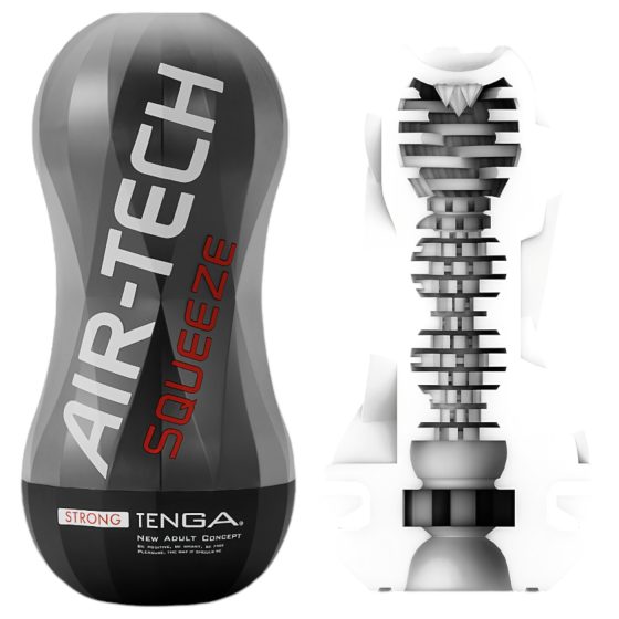 TENGA Air-Tech Squeeze Strong - masturbátor sání - černý