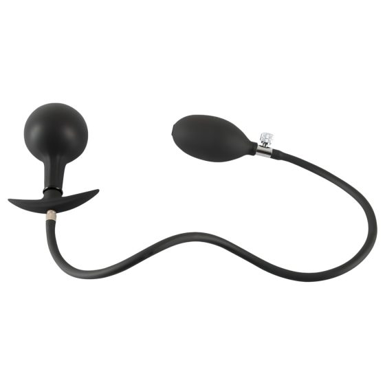 You2Toys - kuličkový, pumpovatelný anální kolík (černý)