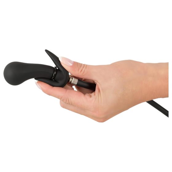 You2Toys - kuličkový, pumpovatelný anální kolík (černý)