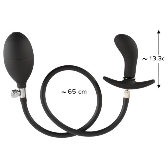 You2Toys - nafukovací anální kolík (černý)