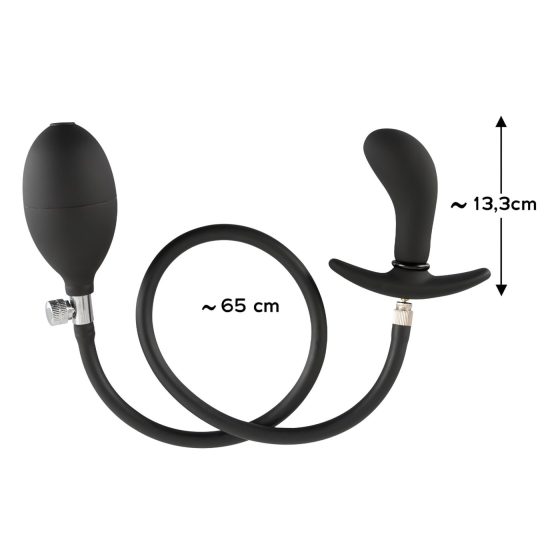 You2Toys - nafukovací anální kolík (černý)