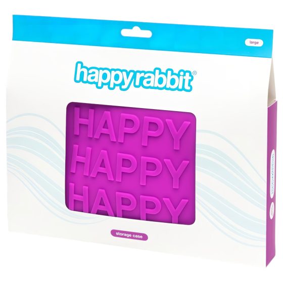 Happyrabbit - erotická hračka taštička (fialová) - velká