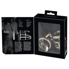 You2Toys - Kovová klec cudnosti na penis s visacím zámkem