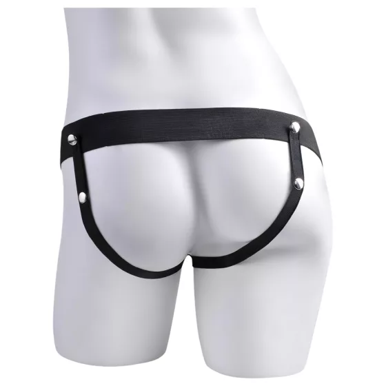 Fetish Strap-On - připínací stříkající dildo - realistické tělové 19 cm
