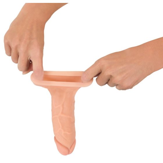 Nature Skin - prodlužující, zhrubšující návlek na penis (15,5cm)