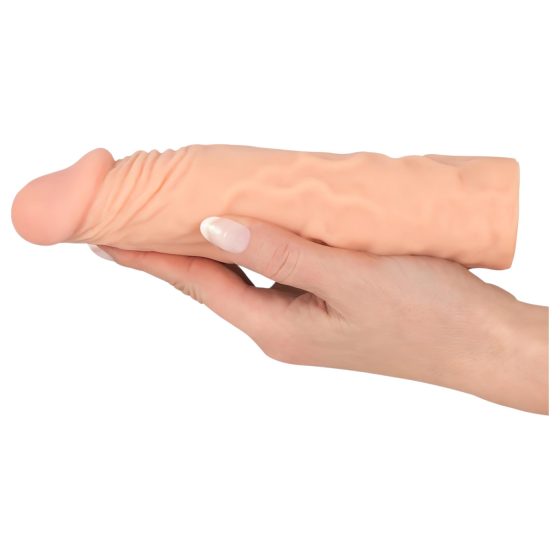 Nature Skin - prodlužovací a zahušťovací návlek na penis (19,5 cm)