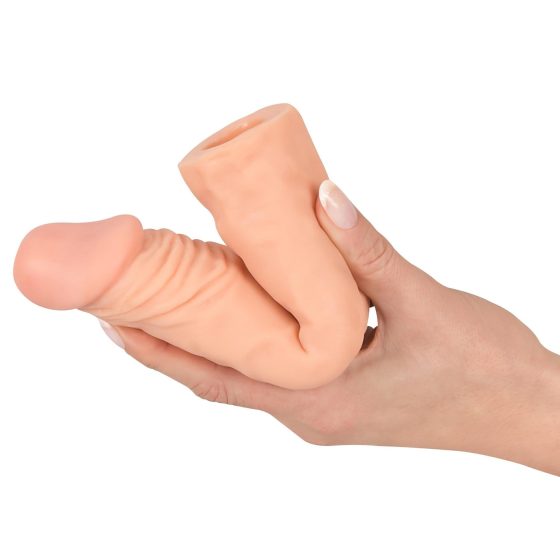 Nature Skin - prodlužovací a zahušťovací návlek na penis (19,5 cm)