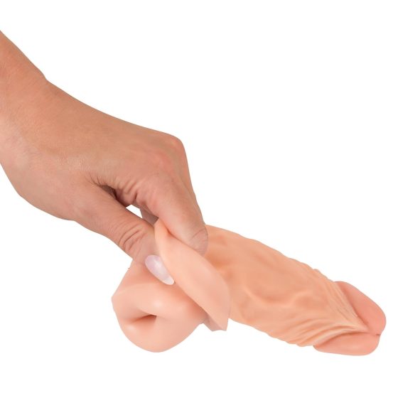 Nature Skin - prodlužovací a zahušťovací návlek na penis (19,5 cm)
