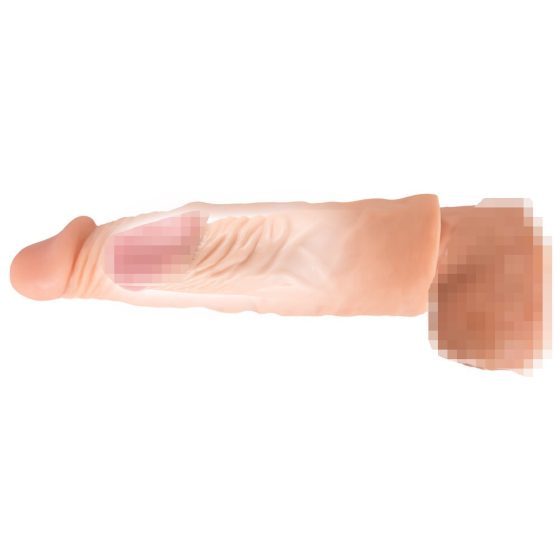 Nature Skin - prodlužující, zhrubšující návlek na penis (19,5cm)
