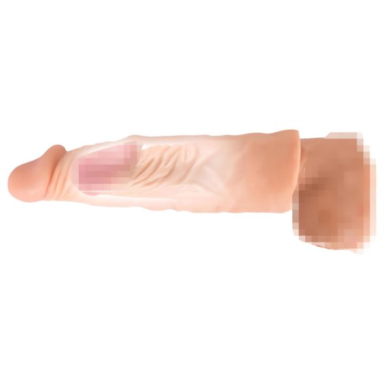 Nature Skin - prodlužovací a zahušťovací návlek na penis (19,5 cm)