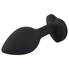 You2Toys Anální Kolík - černý s bílým kamenem