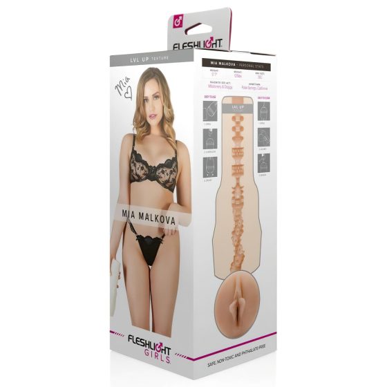 Fleshlight Mia Malkova LVL Up - realistická vagína (přírodní)