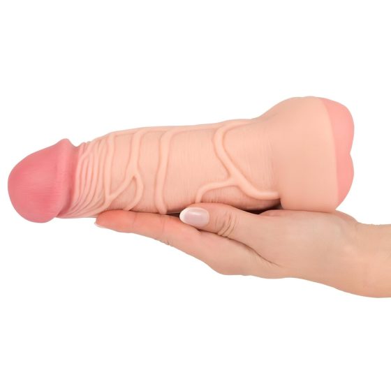 Nature Skin - 2v1 umělá vagína a návlek na penis (přírodní)