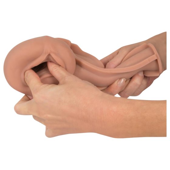 You2Toys Pussy to Go Delicious - umělá vagina (tmavý přírodní)