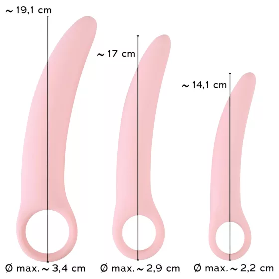 Smile Vaginal Trainers - sada vaginálních tréninkových pomůcek ve 3 velikostech (na posílení pánevního dna)