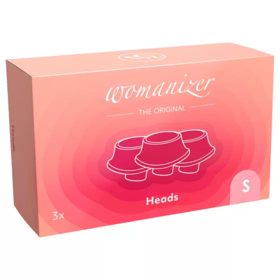 Womanizer - sada náhradních sacích nástavců - růžová - 3 ks - M