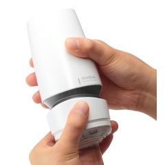   TENGA Aero - masturbátor ústa - extra silné sání - bílá/stříbrná